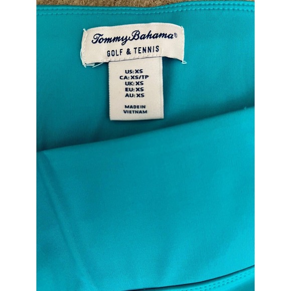Tommy Bahama Athletic Skort Golf Tennis XS Teal with Floral Trim New NWT UPF 50 - Picture 8 of 9
